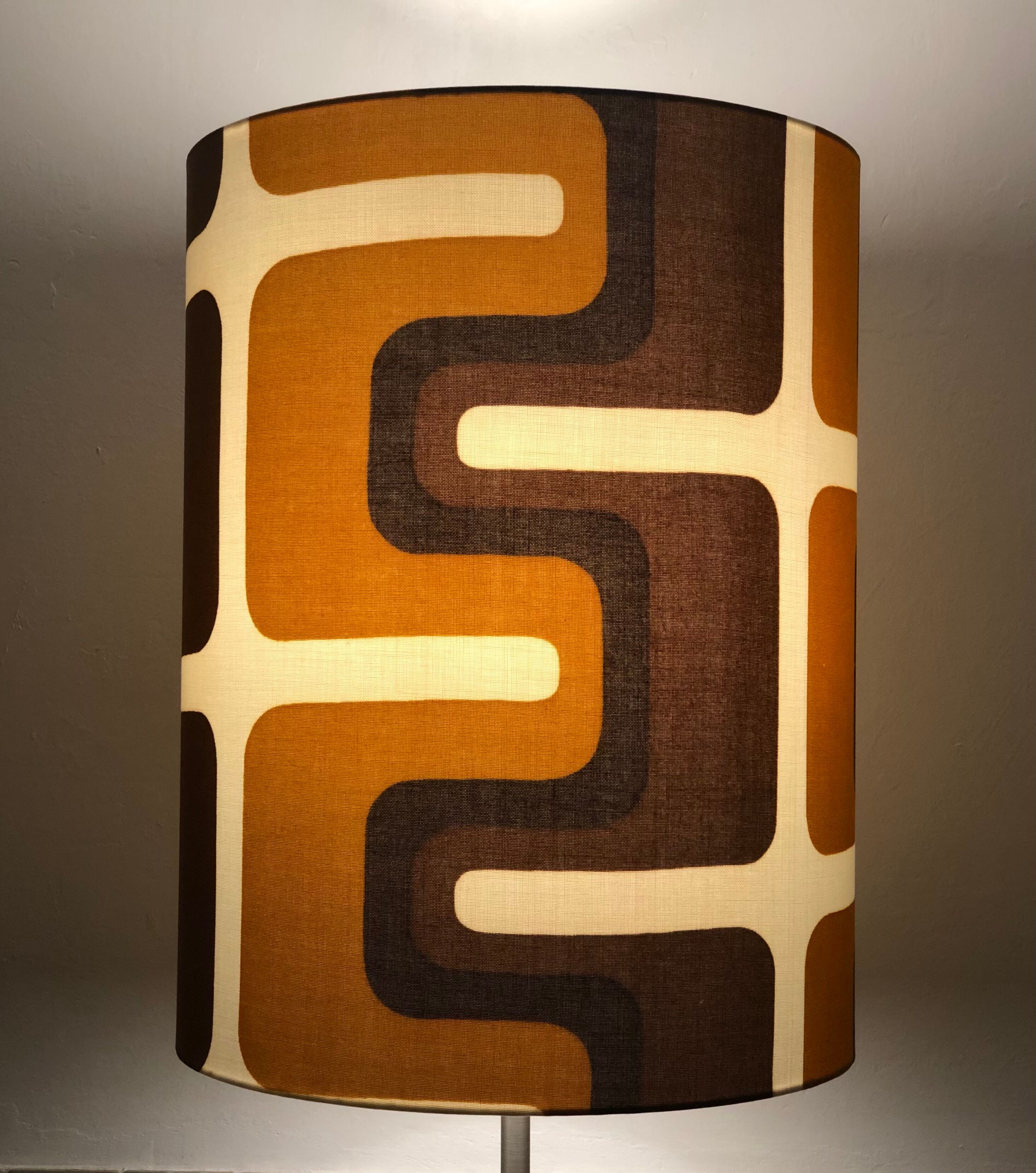 Lampshade Philadelphia H45 D35 - seventies fabric