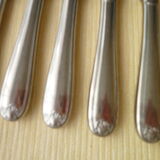 Set of 6 Christinox Christofle table knives shell model