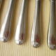 Set of 6 Christinox Christofle table knives shell model