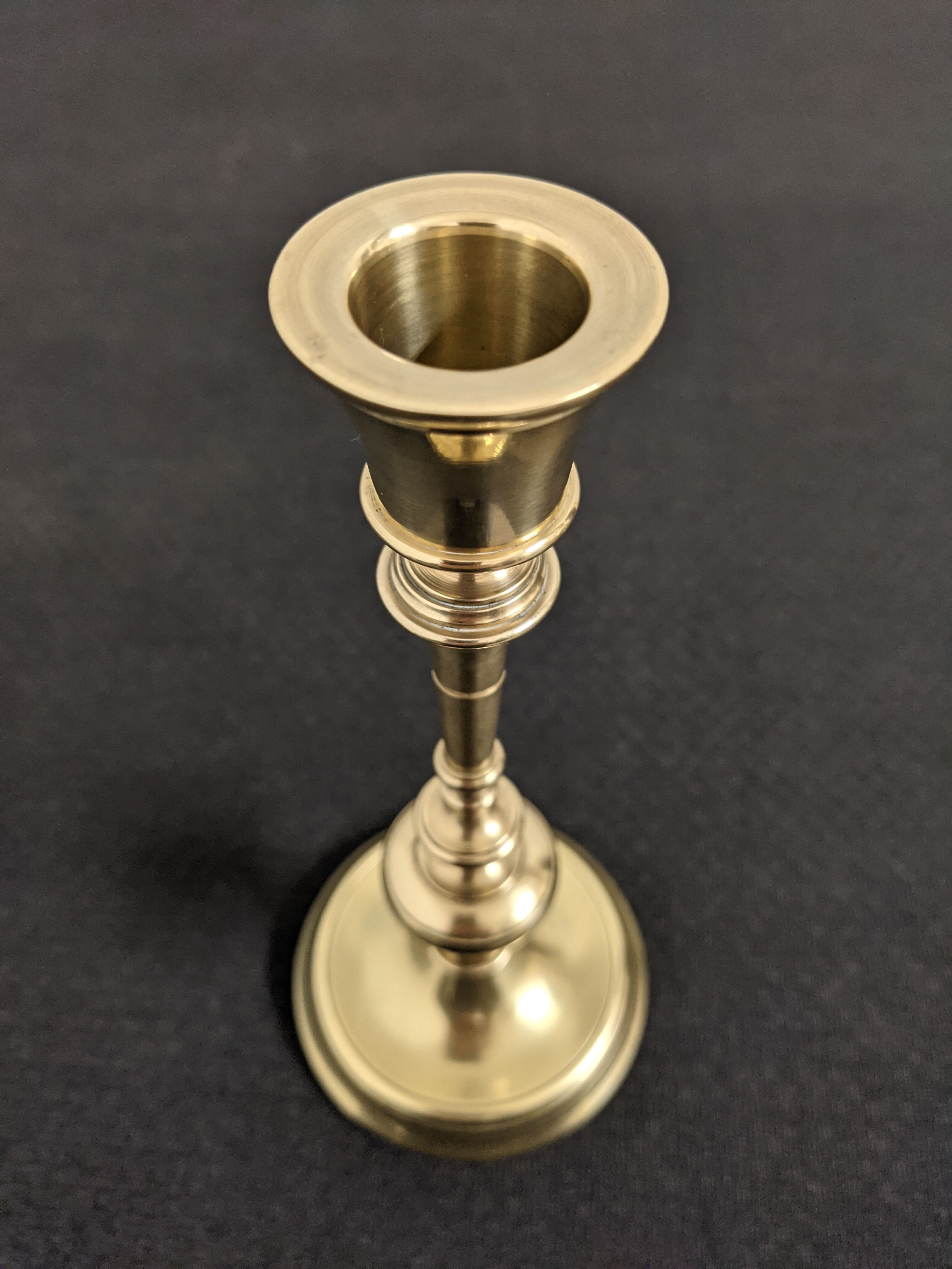 Skultuna's polished brass candlestick