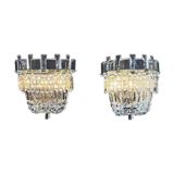 Pair of crystal sconces