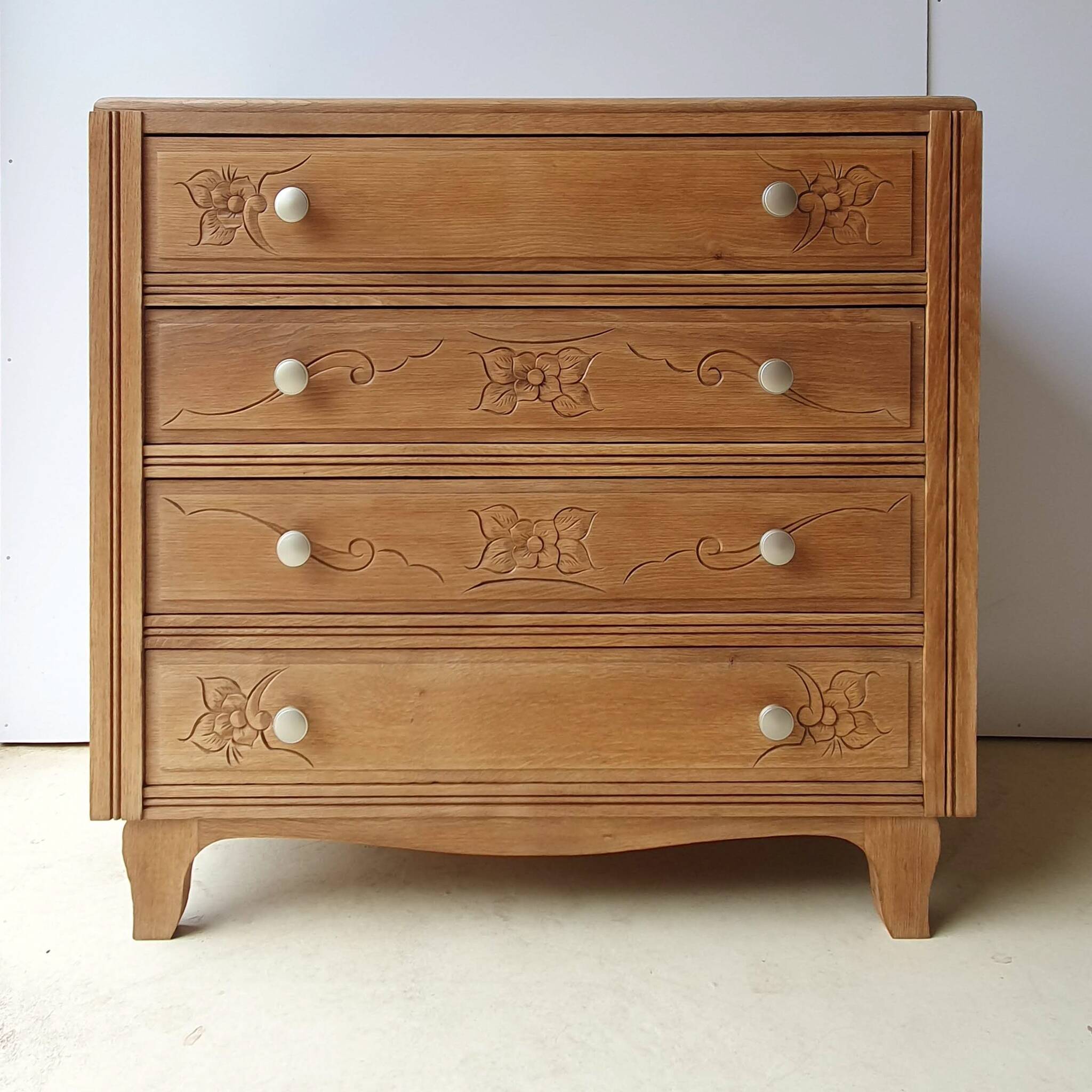 Renovated art deco chest of drawers