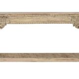 Console bois sculpté 182x46x85 naturel