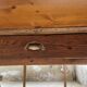 Table de ferme XIXème chêne 270cm avec allonges