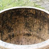 Large turned terracotta jar, 19th century