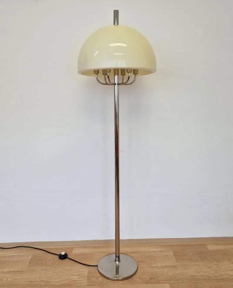 Midcentury Floor Rare Lamp Mushroom, Germany, 1970s