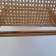 Vintage Mid-Century Wooden and Rattan Folding Magazine Rack, Czechoslovakia