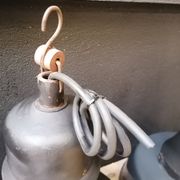 Industrial hanging lamps in enamelled metal, 50