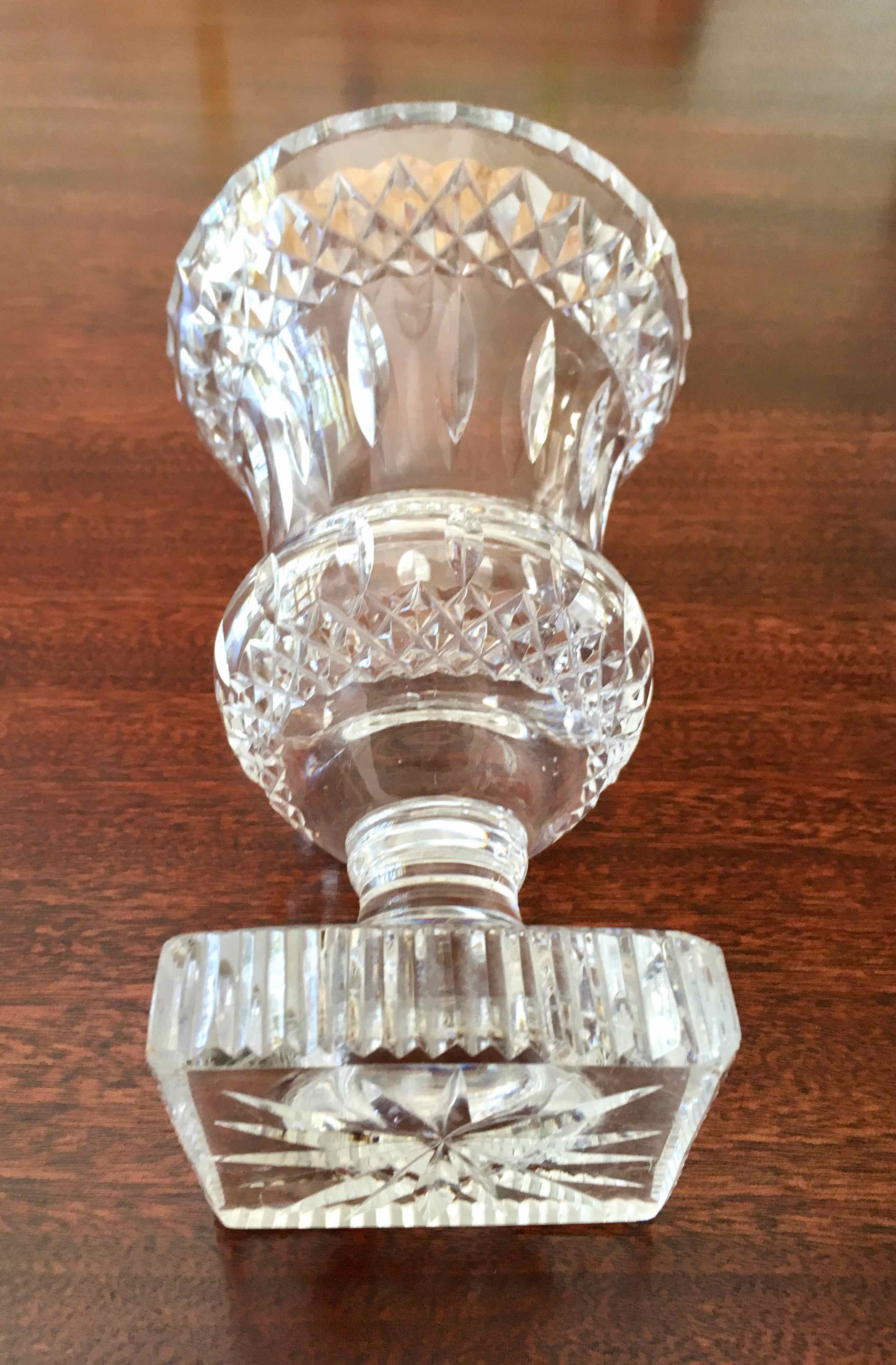 Vase 1960 cut bohemian crystal