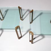Design intemporel de Peter Ghyczy – Tables d'appoint T24 des années 1970 (60x60x45)