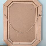 Octagonal gilded wooden mirror