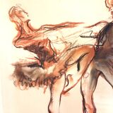 Drawing "Ballet" Paris Opera 1948
