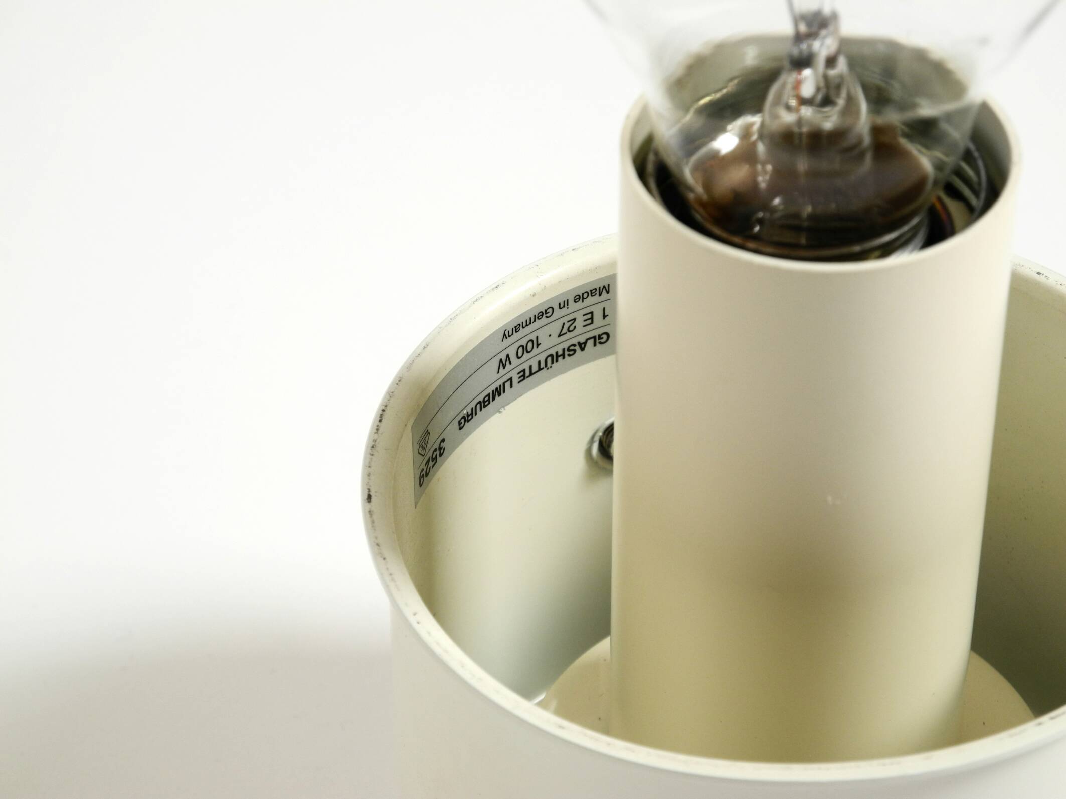 Beautiful 1970s Limburg glass ceiling lamp in octagon shape