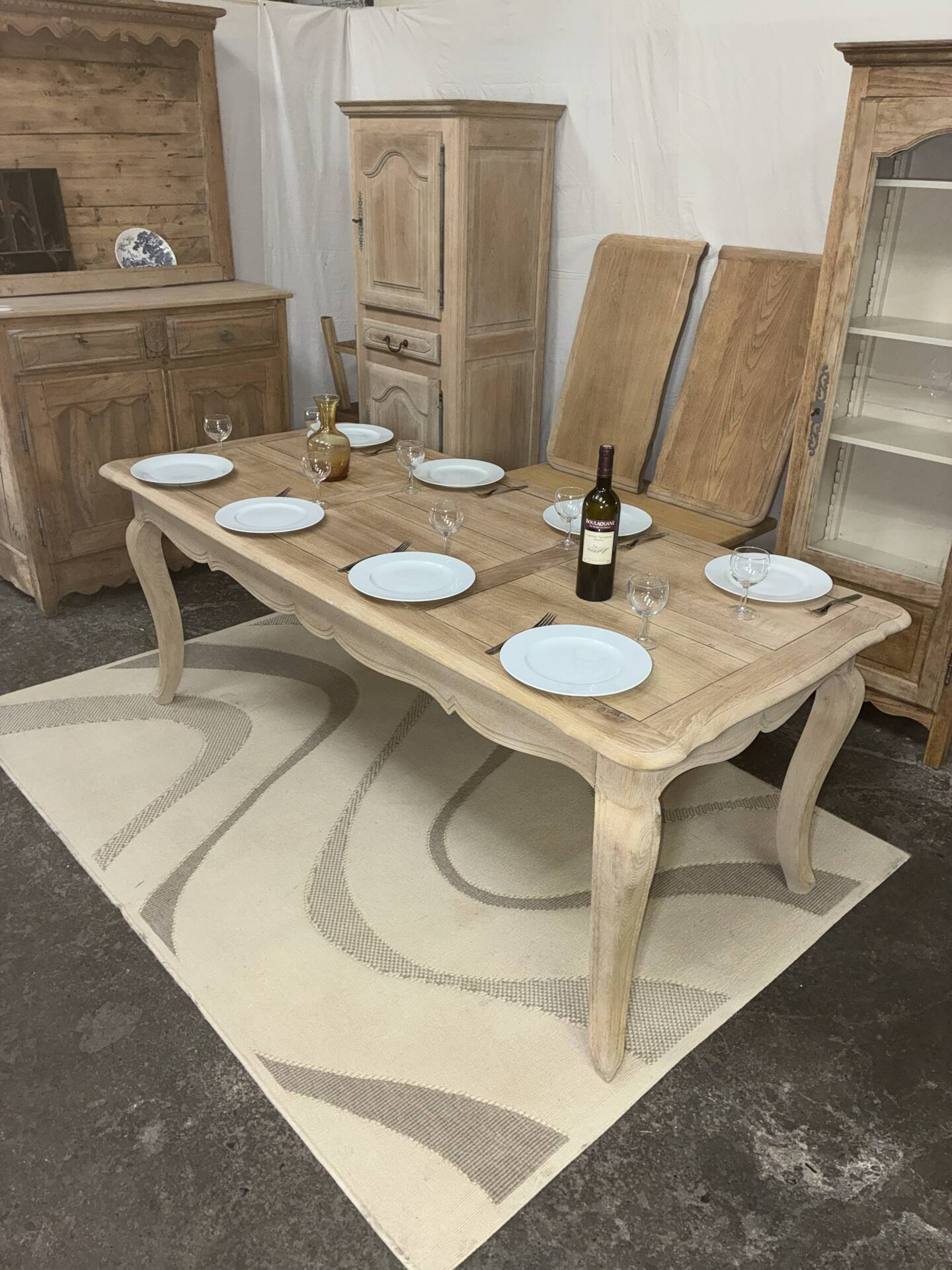 Table de ferme en chêne massif