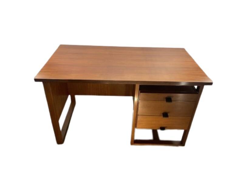 Wooden desk, 3 drawers, France 1960-1970