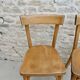 Paire de chaises de bistrot Baumann en bois clair