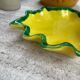 Ceramic yellow vallauris dish