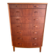 Danish 8-drawer chest of drawers in teak