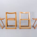 ZMG Thonet Beech wood Folding chairs 1950s