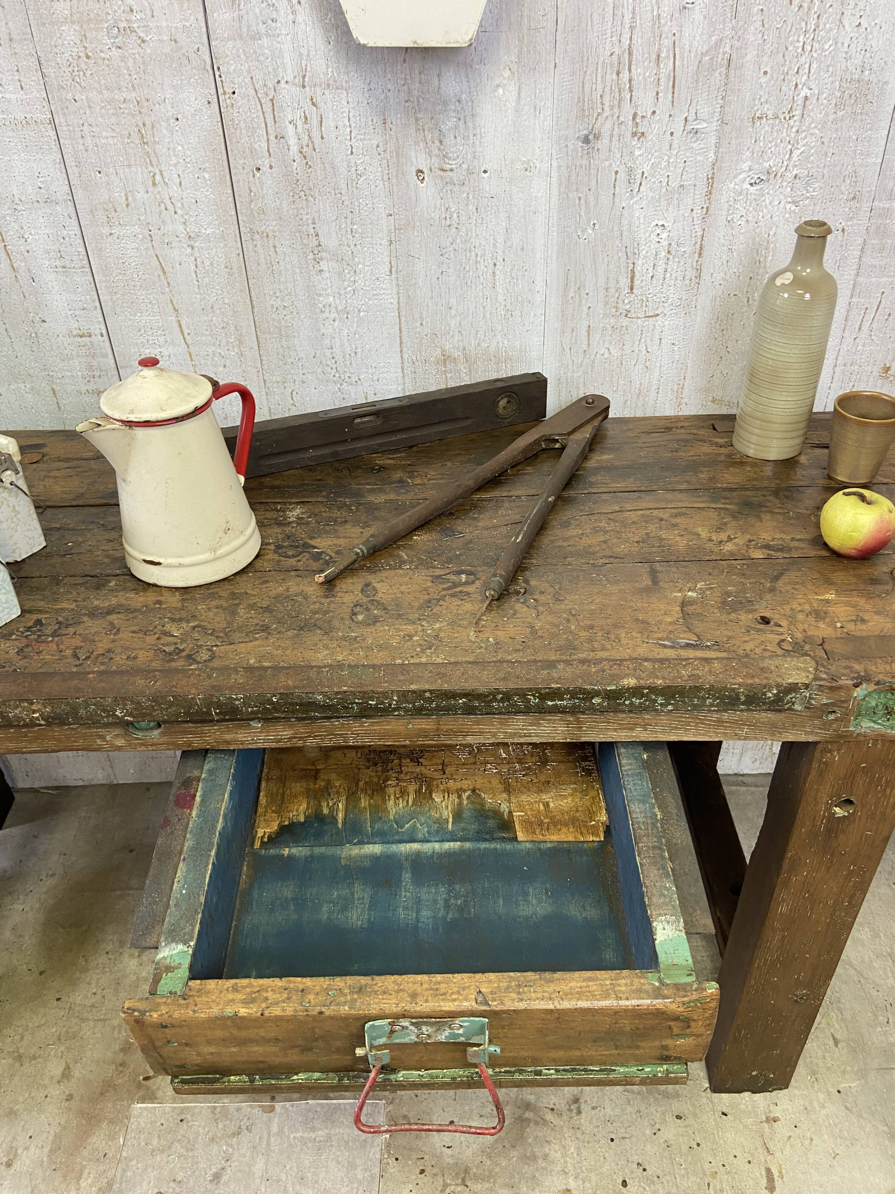 Vintage carpenter's workbench
