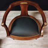 Empire office chair in mahogany