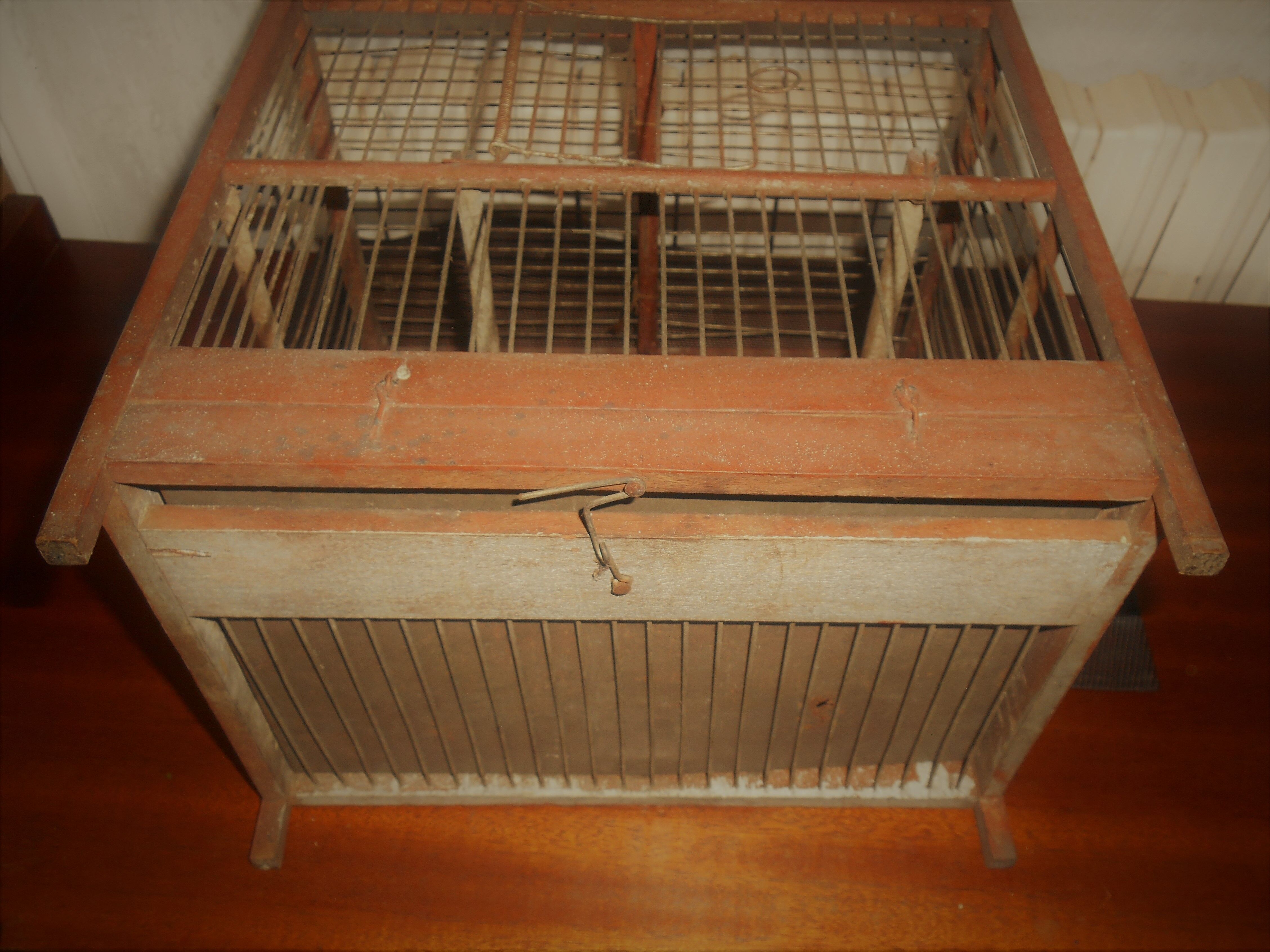 Wooden bird cage