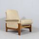 Fauteuil lounge scandinave du milieu du siècle avec ottoman, 1970
