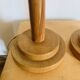Pair of vintage I.M.T. wooden lamps from the 70s/80s.