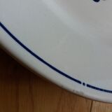 Faience dish Badonviller model Bagatelle Art Deco decoration early 20th