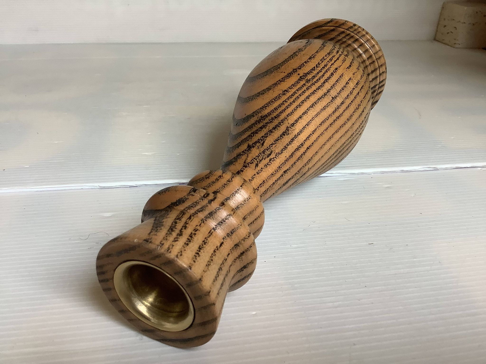 Wooden candlestick Nopjes woodturning handmade