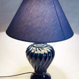 Blue ceramic lamp