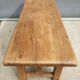 Farmhouse coffee table raw oak natural shade