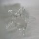 Bougeoir étoile en verre ou cristal bullé