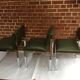 Set de 3 chaises vintage en skaï