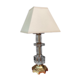 Bedside lamp in art deco glass