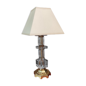 Bedside lamp in art deco glass