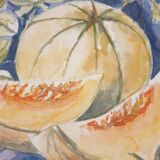 Watercolor still life painting