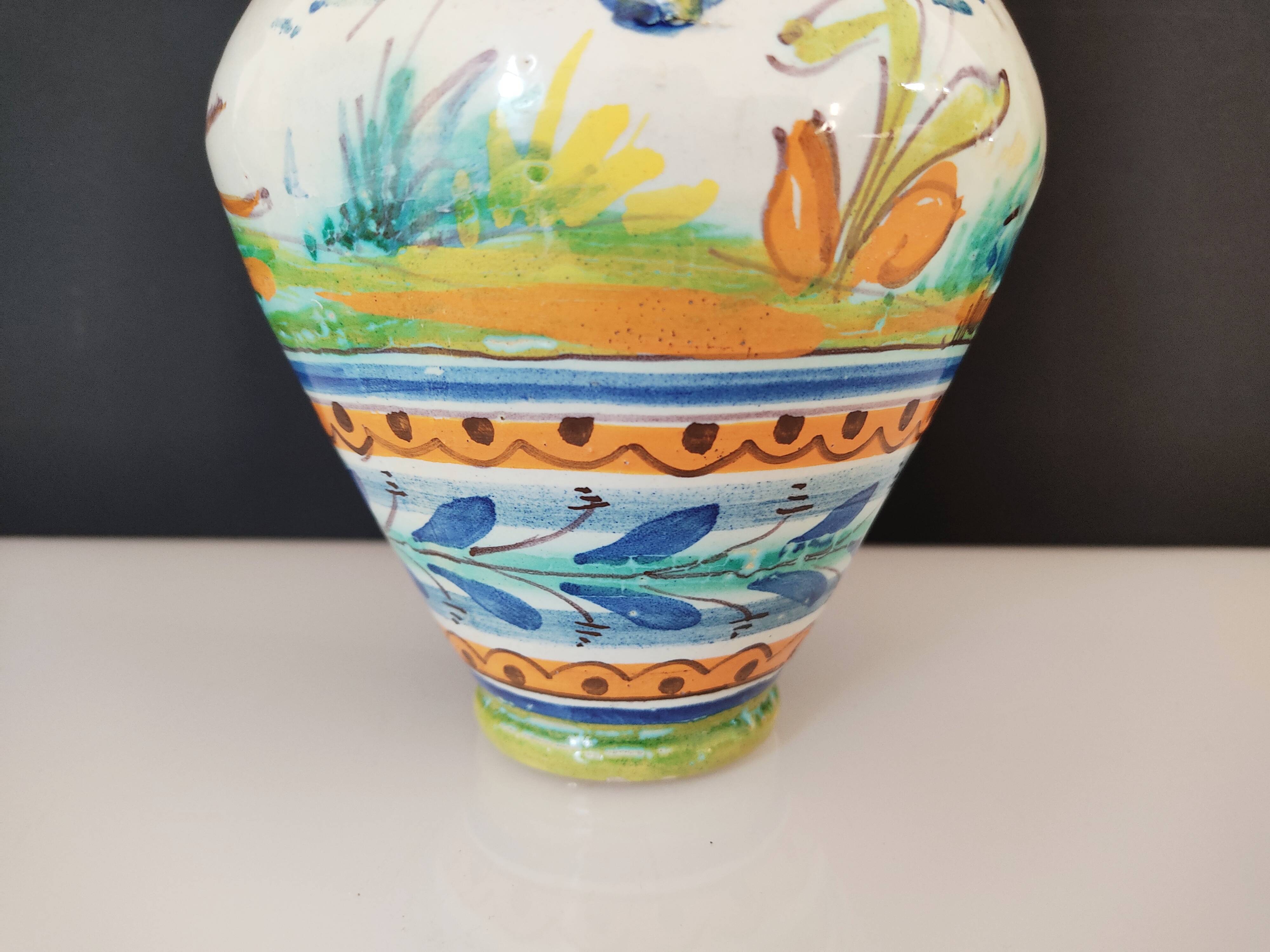 Vase with two ceramic handles Sante Ana Spain
