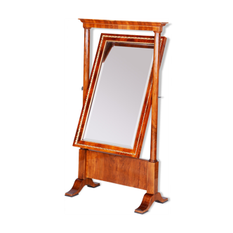 Miroir debout Biedermeier fabriqué en Autriche vers 1810