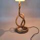 Lampe serpentine corde Vintage.