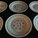 Series of six flat earthenware plates Pexonne model Algiers