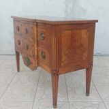 Louis XVI chest of drawers stamped in Faubourg Saint Antoine marquetry