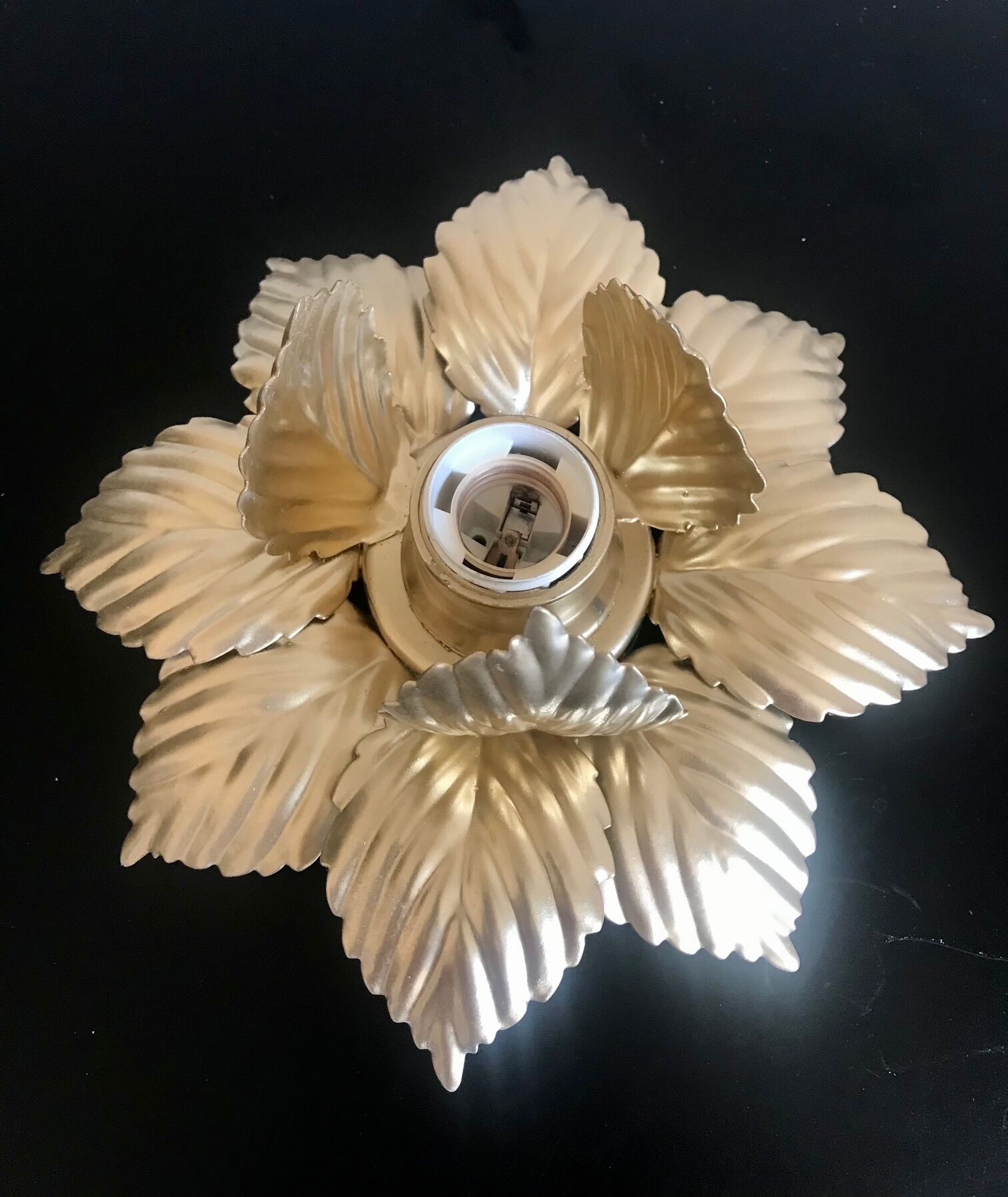Golden flower applique
