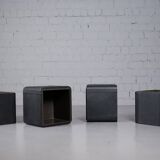 Mid-century leather planter by De Sede