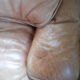 Vintage leather sofa Roche Bobois - extendable lounge seat