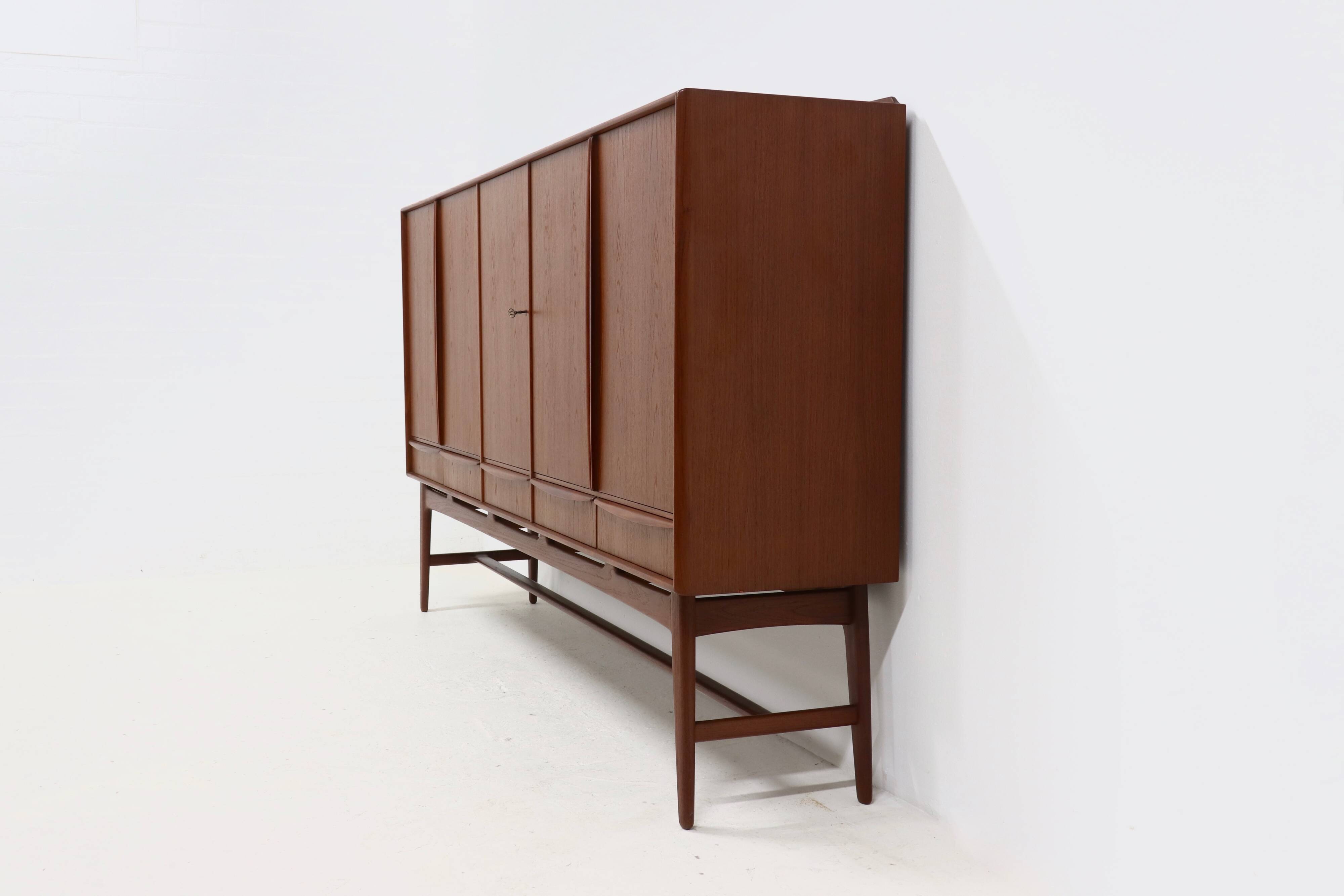 Teak Highboard by Svend Aage Madsen for K. Knudsen & Søn 1950s