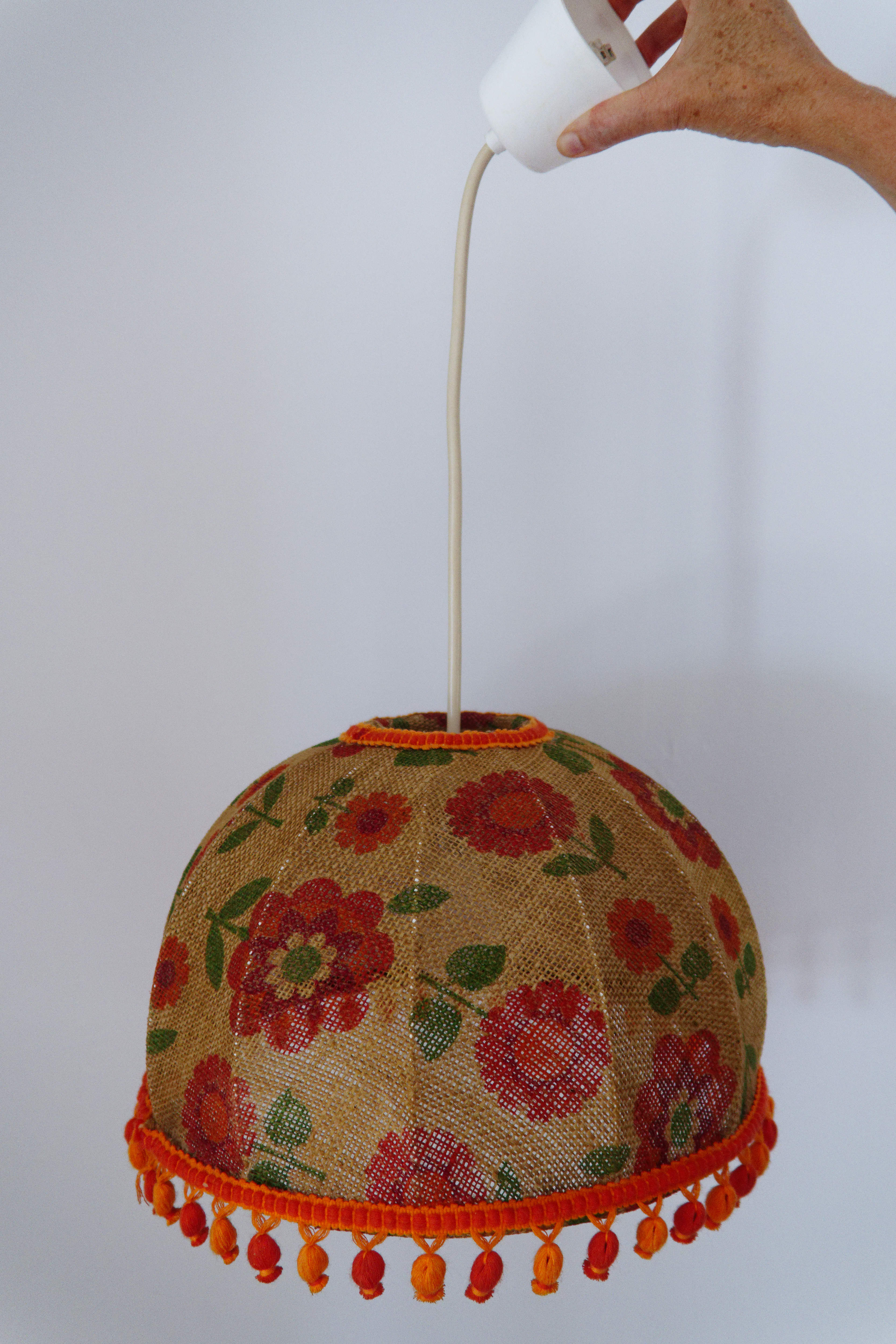 Suspension burlap 70s