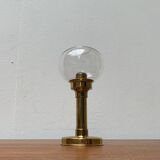 Brass and glass candle holder by Harald Buchrucker, mid-century, 1960s.