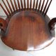 Antique oak office armchair