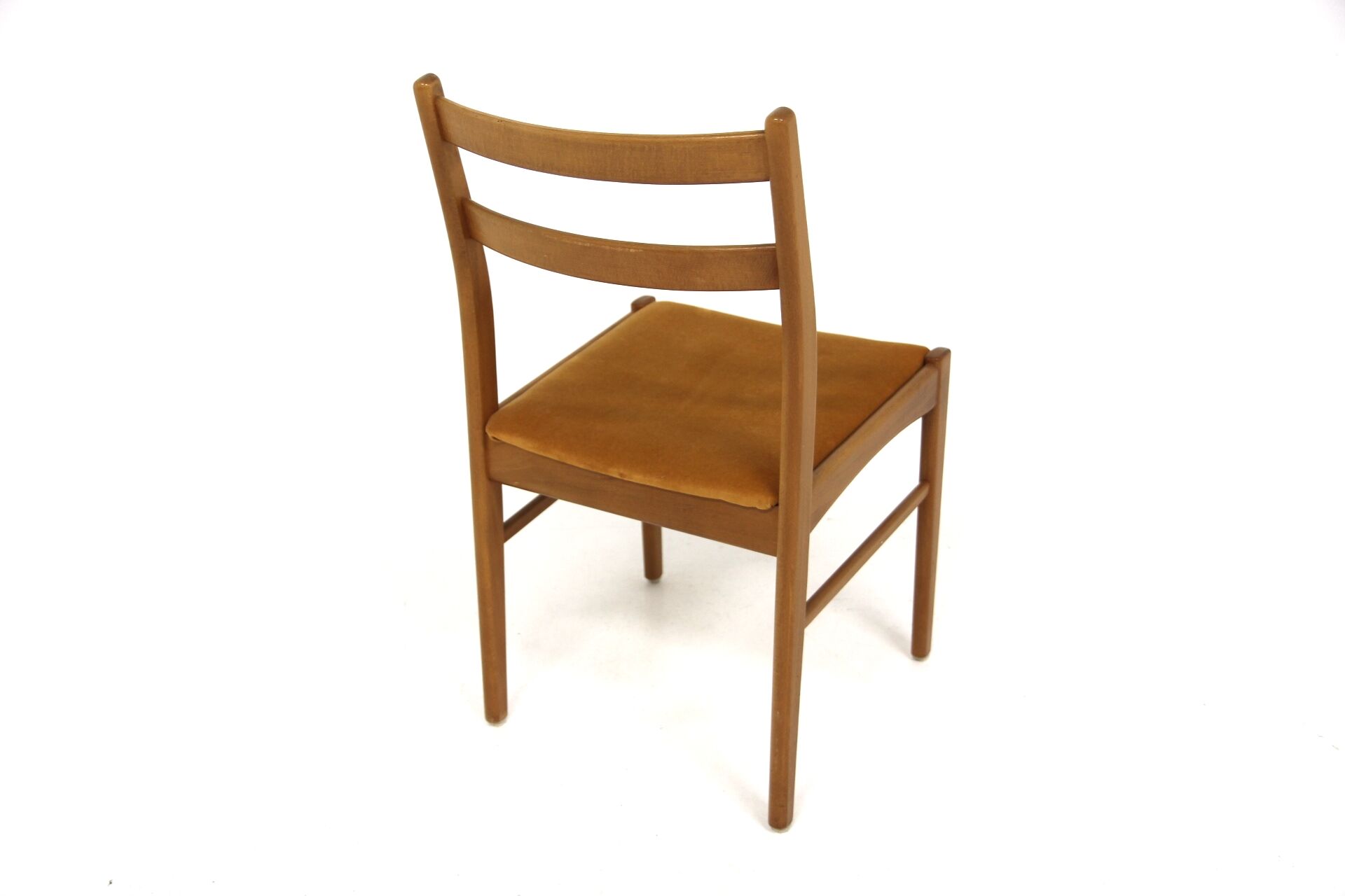 Set of 4 Scandinavian beech chairs, Sweden, 1960